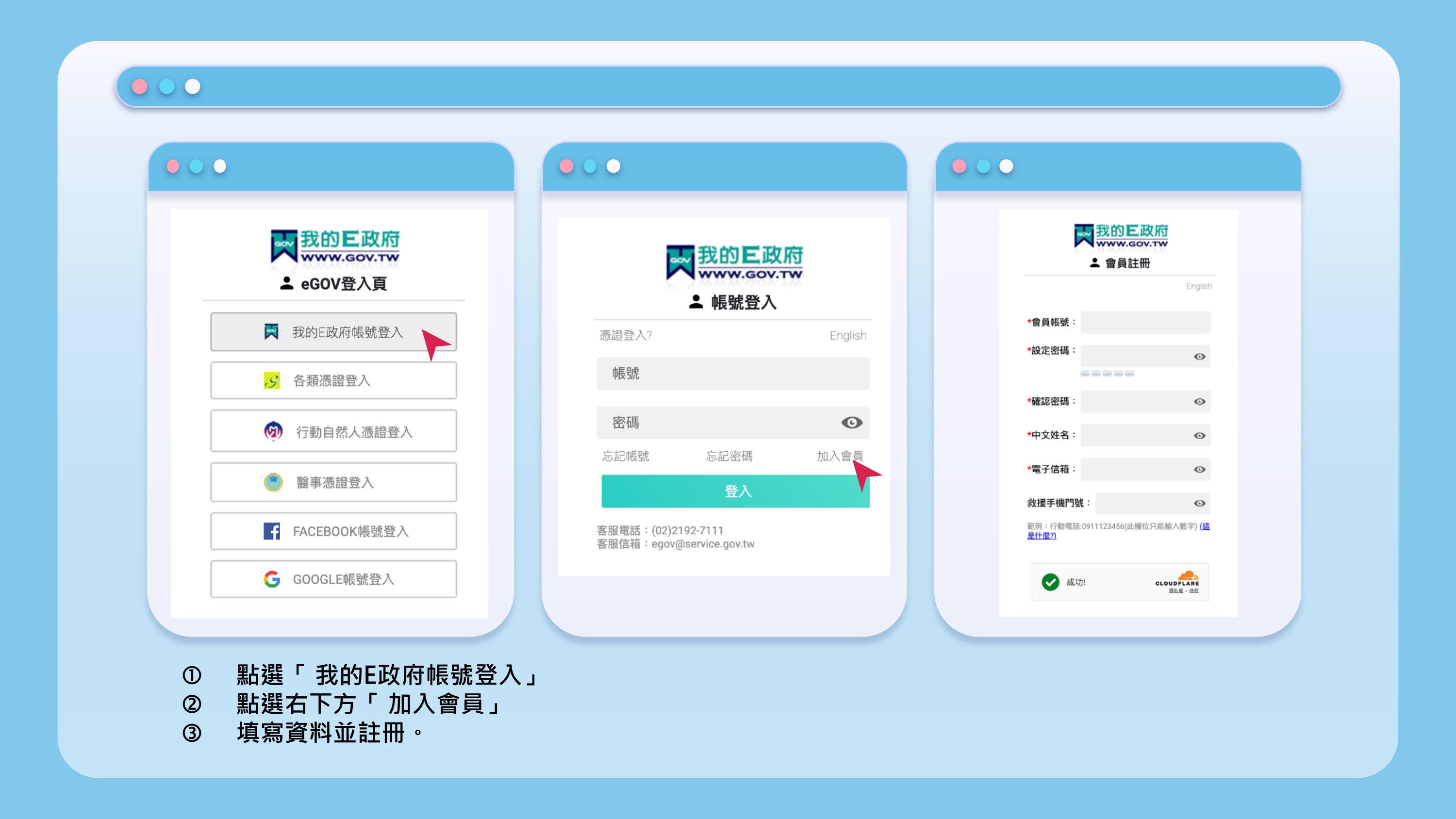 公務帳號流程說明 3